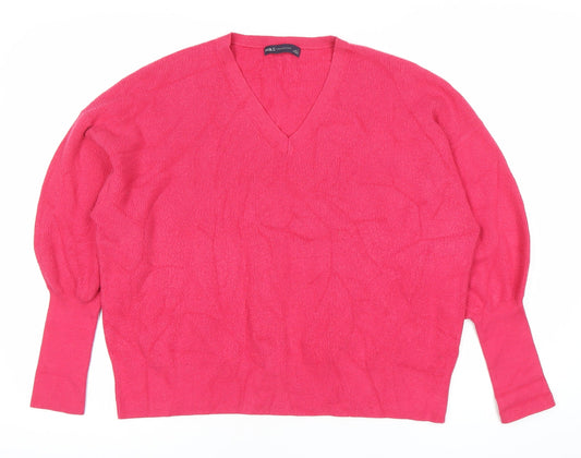 Womens UK Size L Marks and Spencer Pink Pullover Jumper
