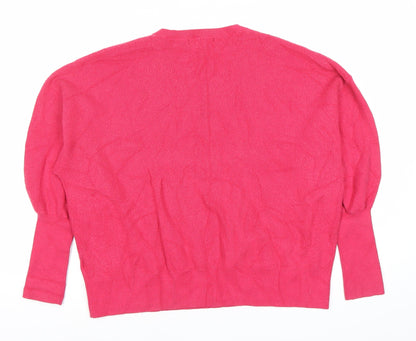 Womens UK Size L Marks and Spencer Pink Pullover Jumper