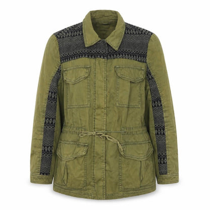 Womens UK Size 12 FOREVER 21 Green Military Jacket