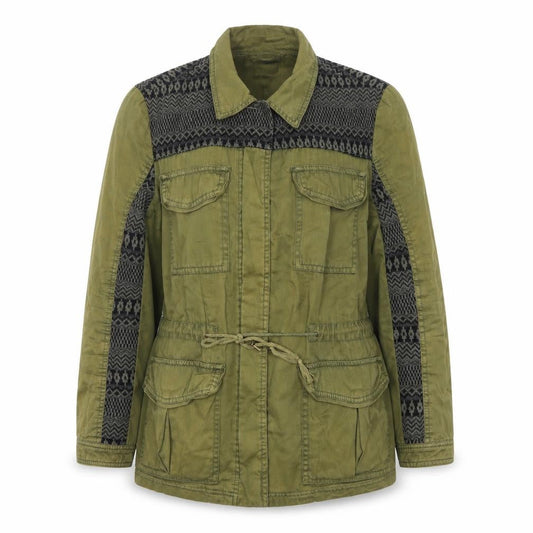 Womens UK Size 12 FOREVER 21 Green Military Jacket