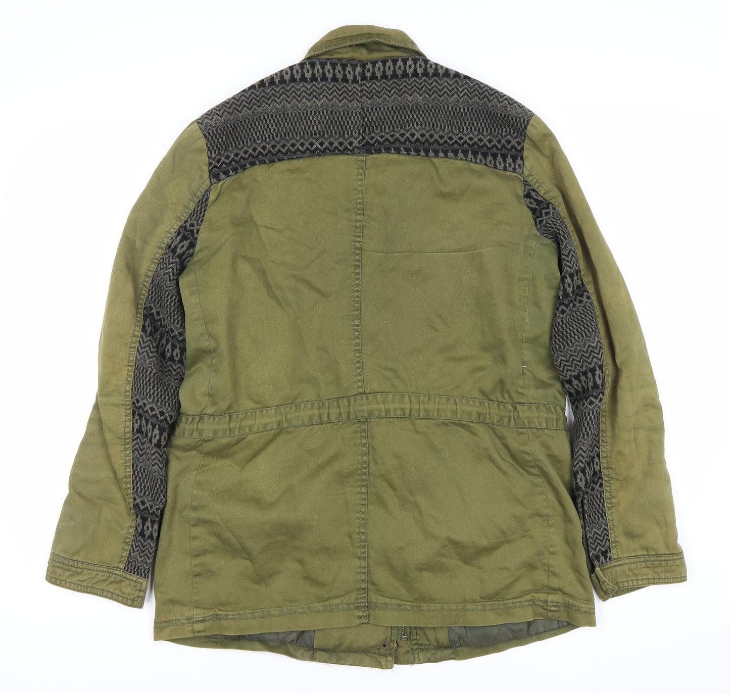 Womens UK Size 12 FOREVER 21 Green Military Jacket