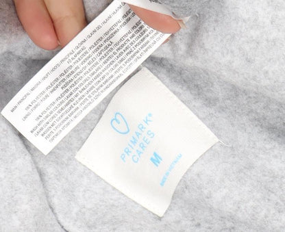 Primark Women’s Grey Mid-Length Single Breasted Overcoat M