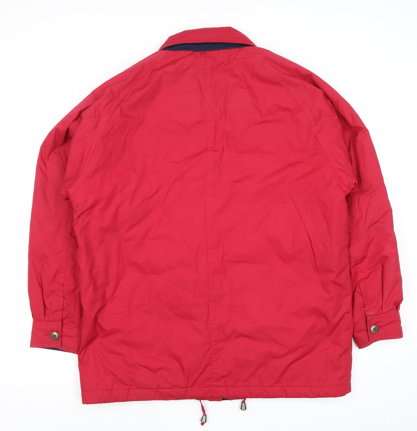 Definitions Collection Womens Red Jacket Size 14 Casual Mid-Length