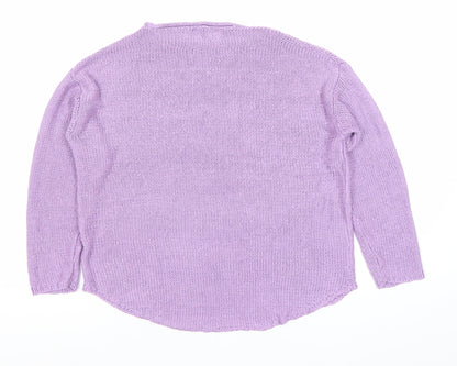 Womens UK Size 8 Sfera Purple Pullover Jumper