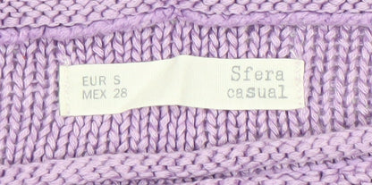 Womens UK Size 8 Sfera Purple Pullover Jumper