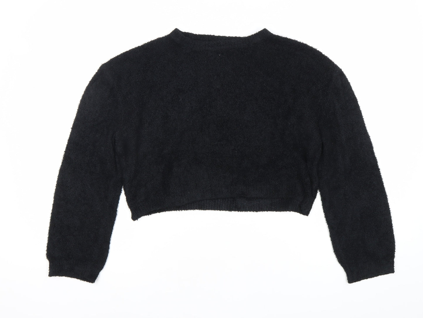 Womens UK Size 8 Pull&Bear Black Pullover Jumper