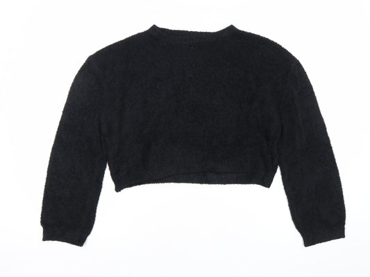 Womens UK Size 8 Pull&Bear Black Pullover Jumper