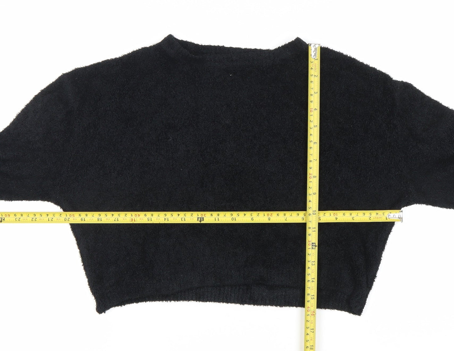 Womens UK Size 8 Pull&Bear Black Pullover Jumper
