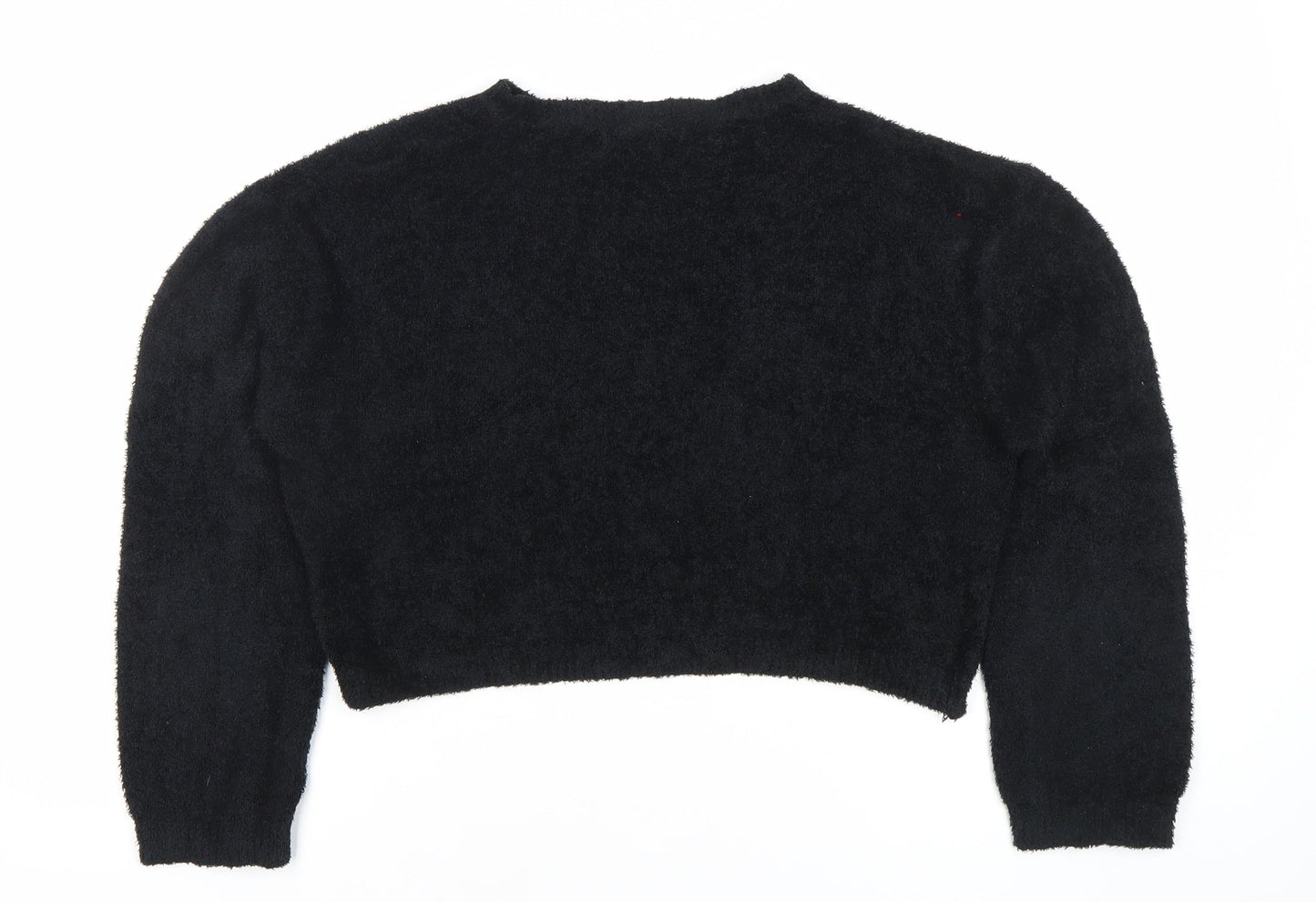 Womens UK Size 8 Pull&Bear Black Pullover Jumper