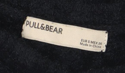 Womens UK Size 8 Pull&Bear Black Pullover Jumper
