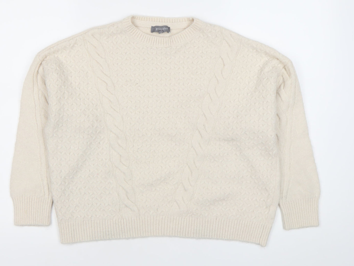 Womens UK Size 16 Principles Ivory Pullover Jumper