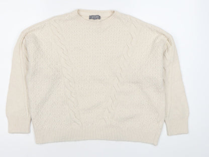 Womens UK Size 16 Principles Ivory Pullover Jumper