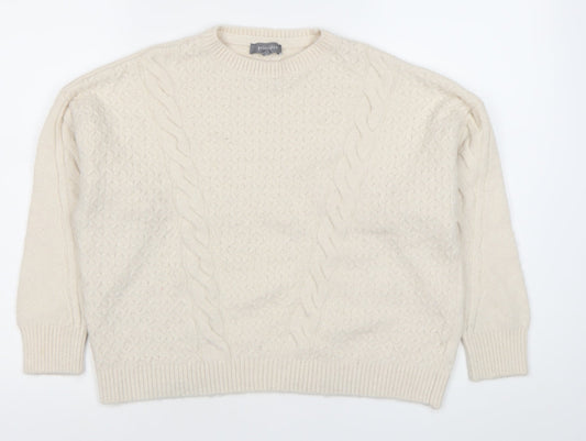 Womens UK Size 16 Principles Ivory Pullover Jumper