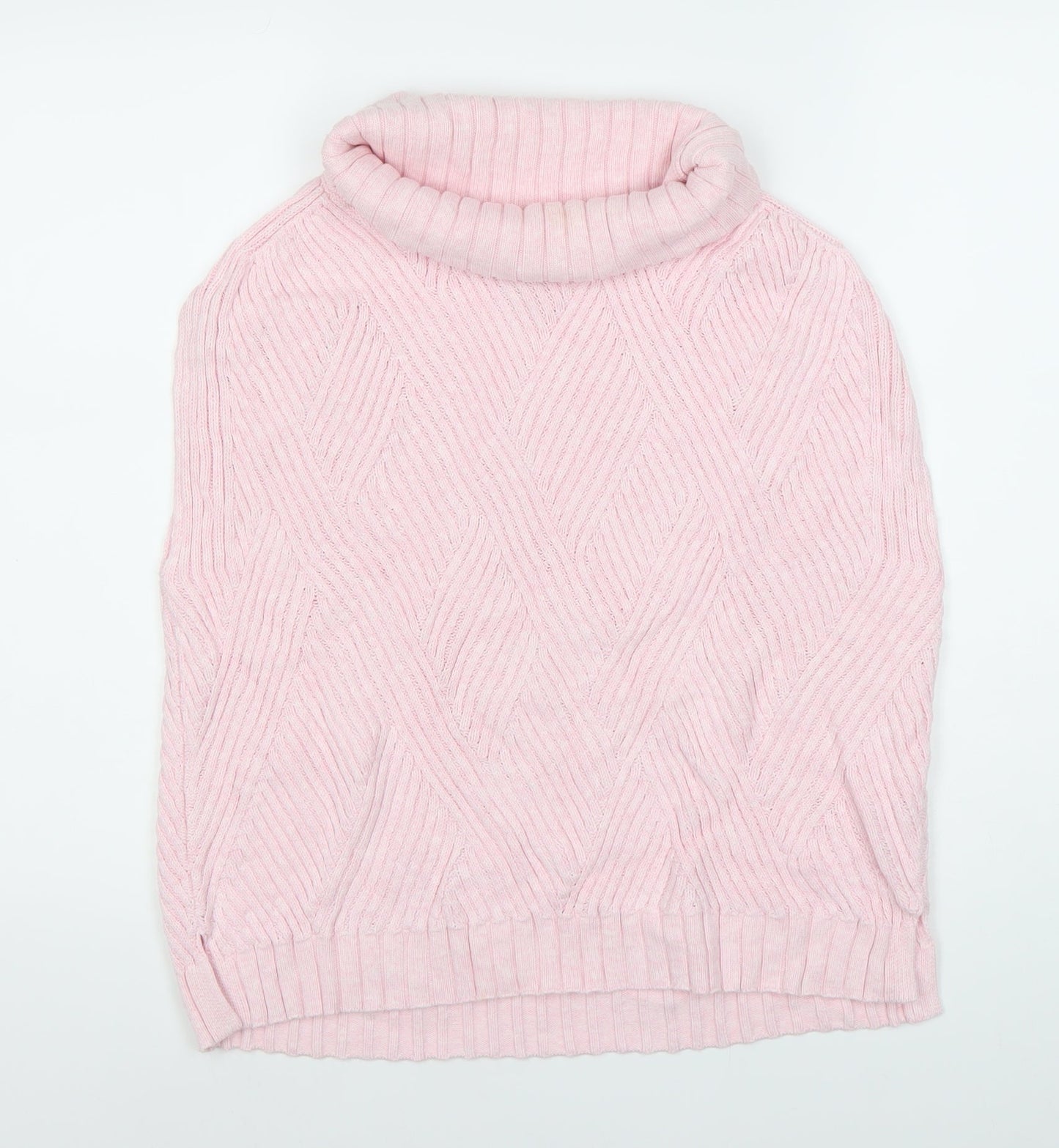 Womens UK Size 14 Marble Pink Pullover Jumper