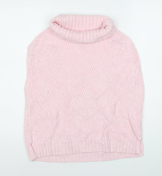 Womens UK Size 14 Marble Pink Pullover Jumper