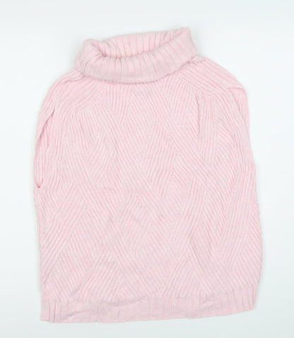 Womens UK Size 14 Marble Pink Pullover Jumper