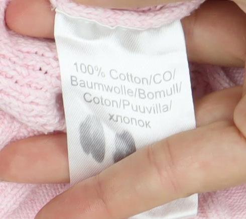 Womens UK Size 14 Marble Pink Pullover Jumper