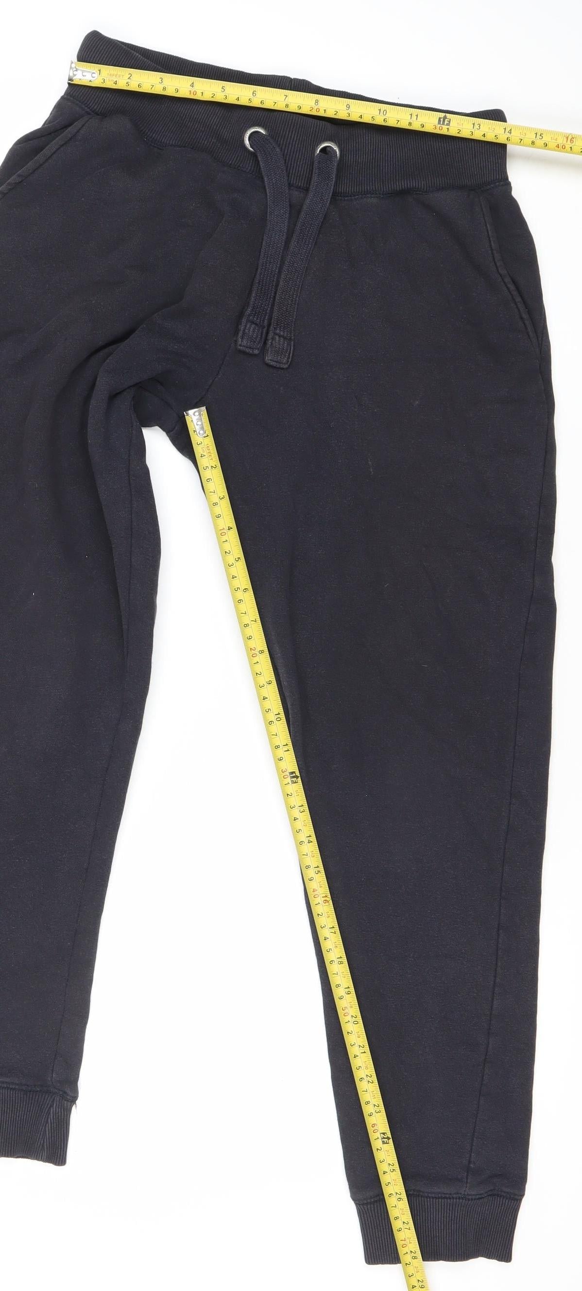 French Connection Men’s Black Jogger Sweatpants M Cotton Blend