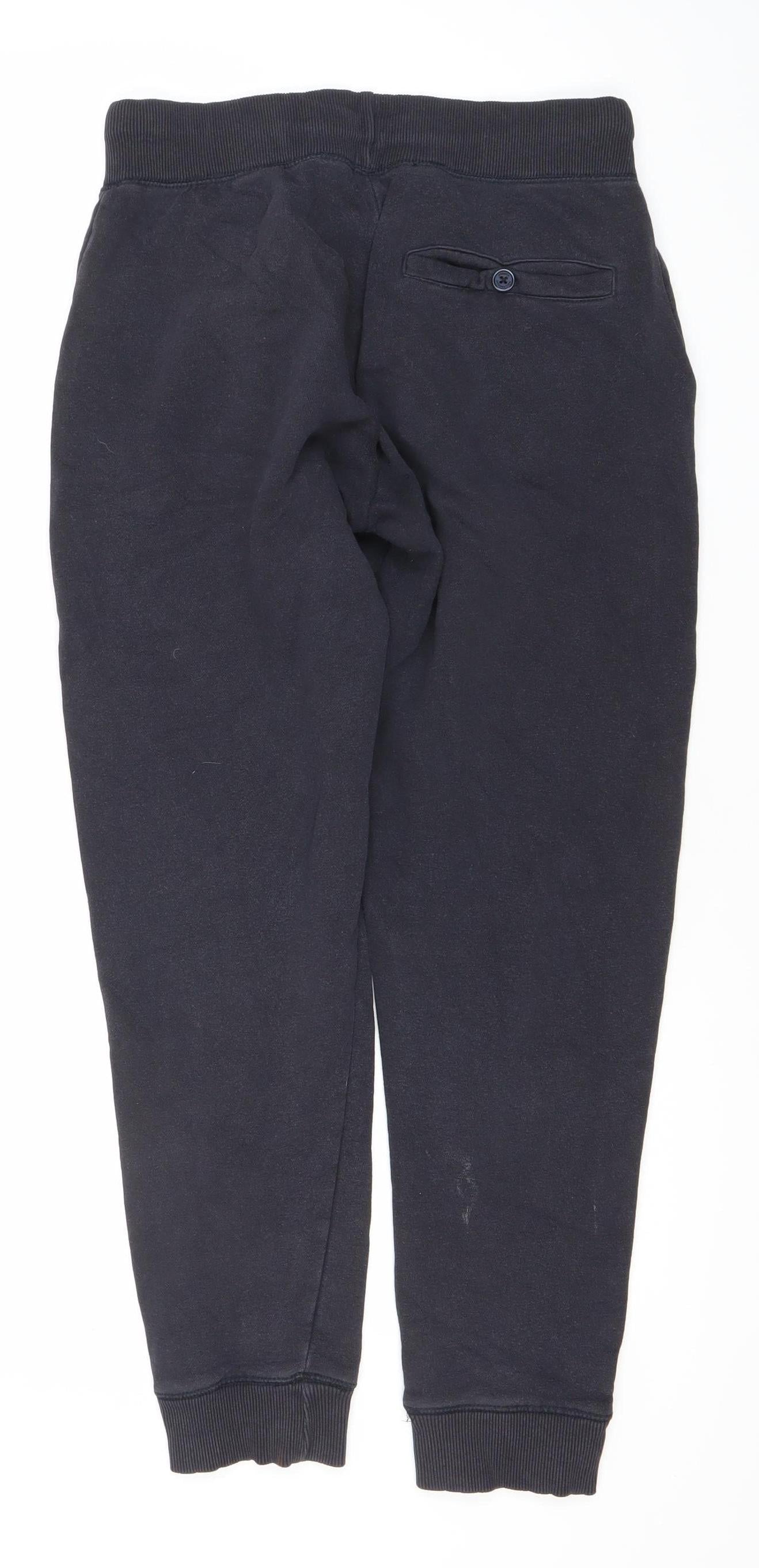 French Connection Men’s Black Jogger Sweatpants M Cotton Blend