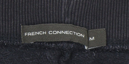 French Connection Men’s Black Jogger Sweatpants M Cotton Blend