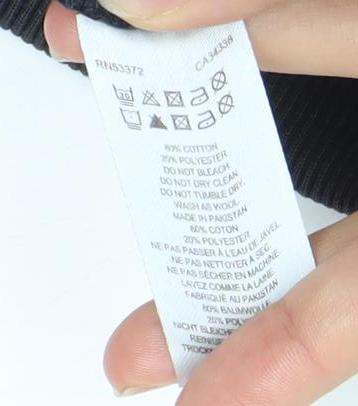 French Connection Men’s Black Jogger Sweatpants M Cotton Blend