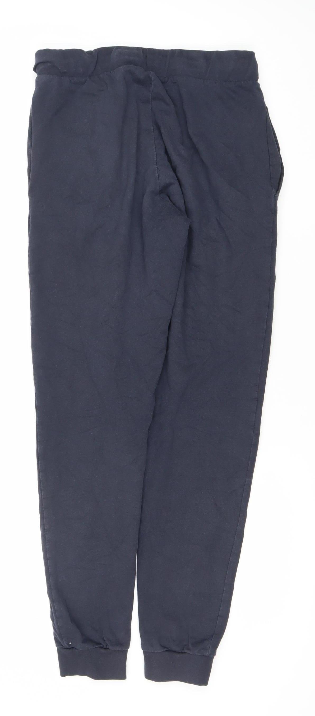 Sergio Tacchini Men’s Blue Cotton Jogger Sweatpants M Regular Fit