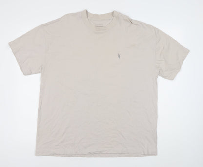 Mens UK Size M AllSaints Beige  T-Shirt