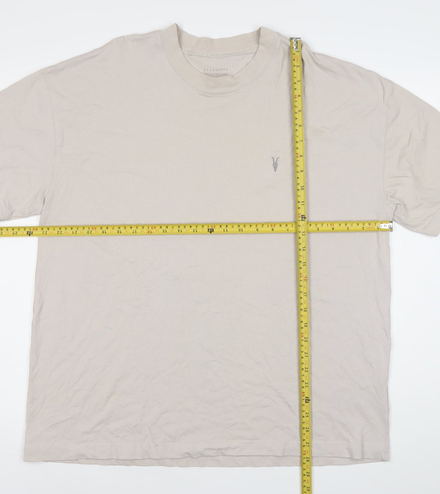 Mens UK Size M AllSaints Beige  T-Shirt