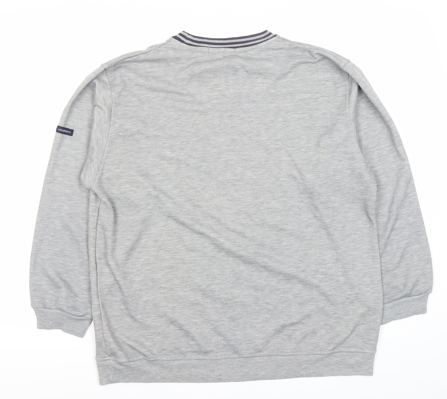 KMA AMX Men’s Grey Pullover Sweatshirt Size L Graphic College Style