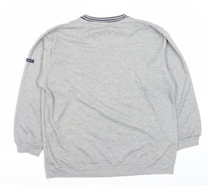 KMA AMX Men’s Grey Pullover Sweatshirt Size L Graphic College Style