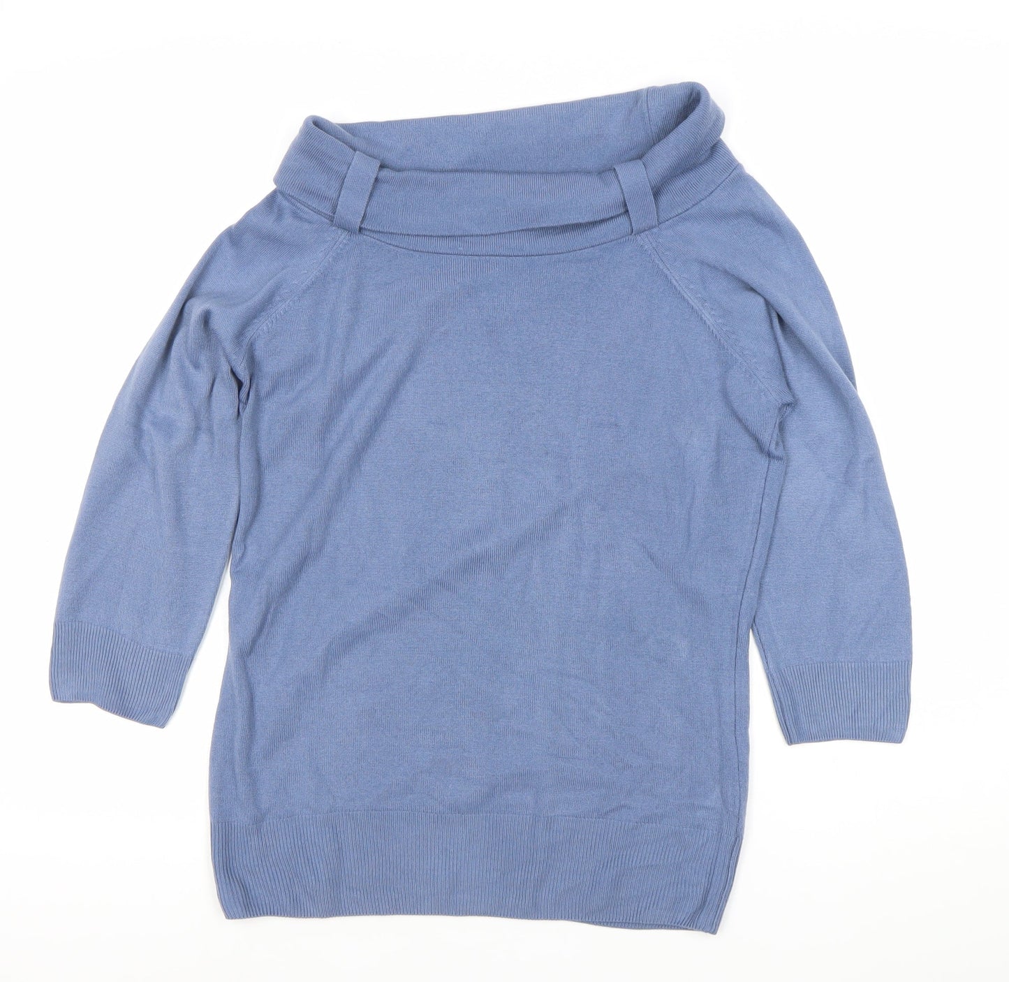 Womens UK Size 14 Marks and Spencer Blue Tunic Blouse