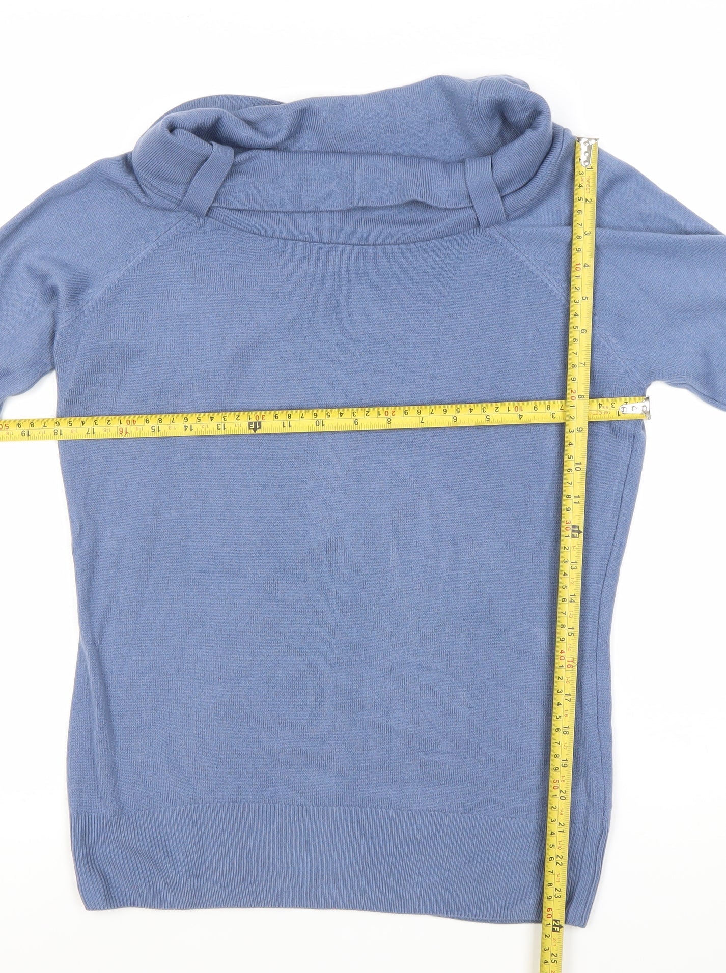 Womens UK Size 14 Marks and Spencer Blue Tunic Blouse