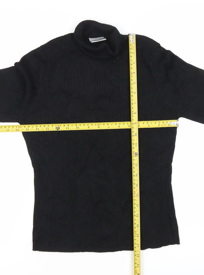 Womens UK Size 16 NEXT Black Basic T-Shirt