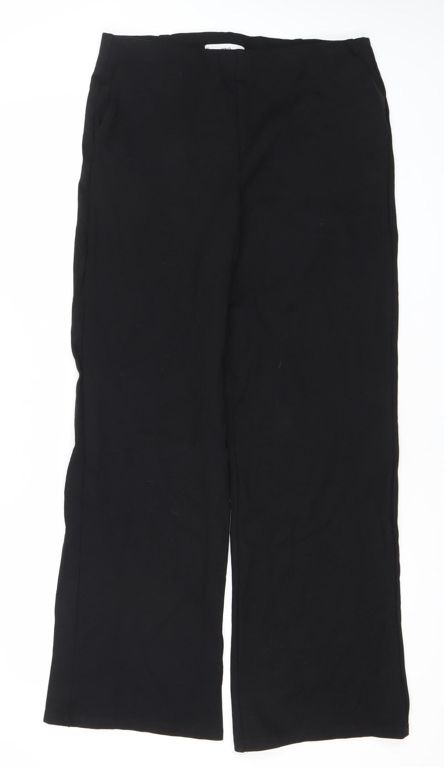 Womens UK Size L MNG Regular Fit Business Casual Formal Workwear Black Trousers