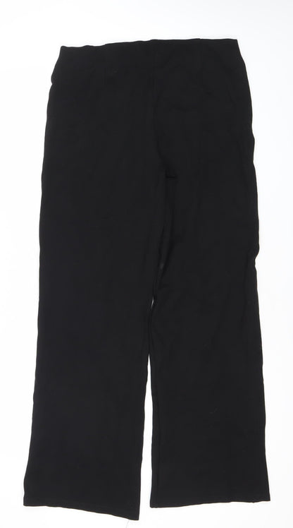 Womens UK Size L MNG Regular Fit Business Casual Formal Workwear Black Trousers