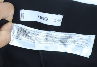 Womens UK Size L MNG Regular Fit Business Casual Formal Workwear Black Trousers