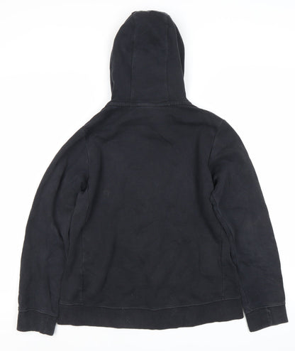 Nike Girls Black Pullover Hoodie XL 14-15 Years Logo Fleece Sweatshirt