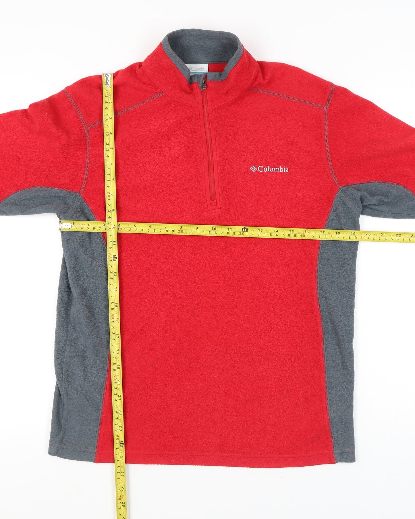 Mens UK Size S Columbia Red Pullover Sweatshirt
