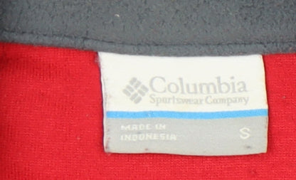 Mens UK Size S Columbia Red Pullover Sweatshirt