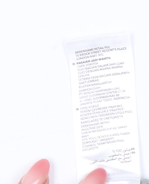 Maine New England Women’s Green Floral Relaxed Trousers Size 16S