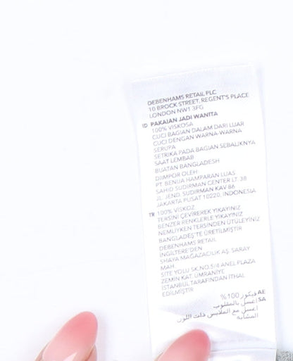 Maine New England Women’s Green Floral Relaxed Trousers Size 16S