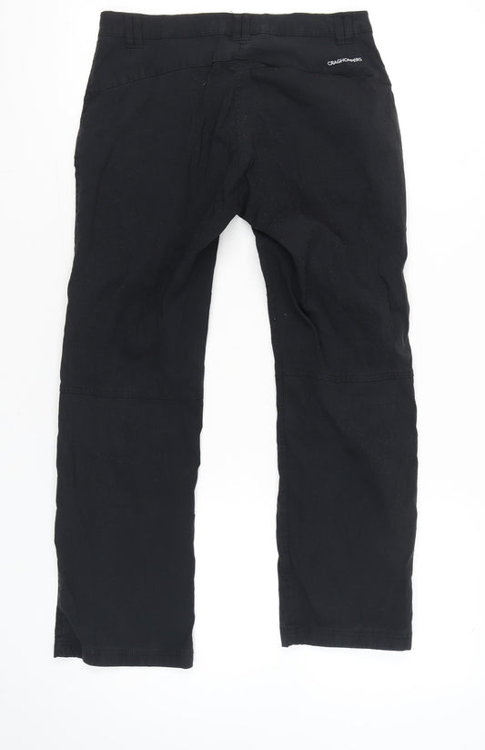 Craghoppers Women’s Black Size 10 Cargo Travel Trousers