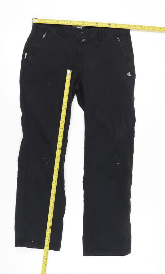Craghoppers Women’s Black Size 10 Cargo Travel Trousers