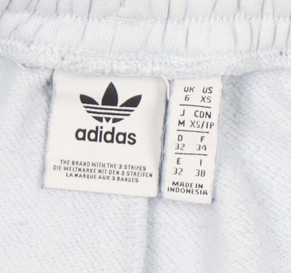 Womens UK Size 6 adidas Regular Fit Sweatpants Blue Trousers