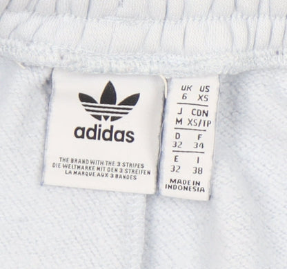 Womens UK Size 6 adidas Regular Fit Sweatpants Blue Trousers