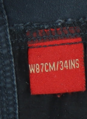 Sonneti Men's Black Cargo Shorts Size 34 Cotton Casual Summer