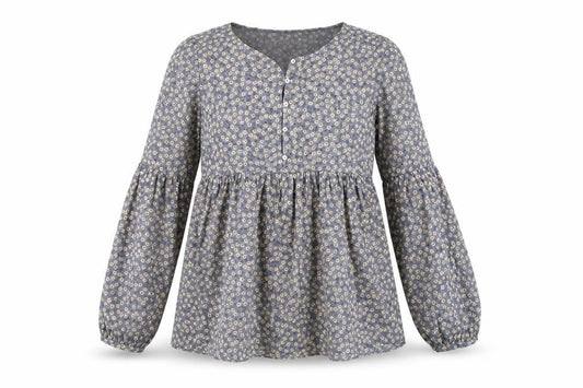 Womens UK Size 8 Zara Grey Tunic Blouse