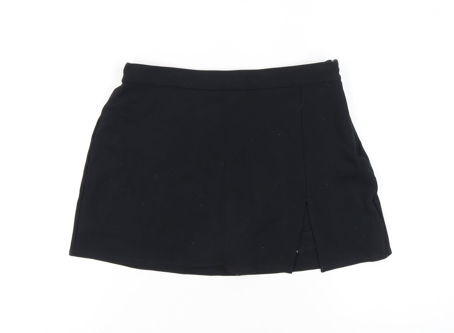 Hollister Womens Black L Short Straight Skirt Ultra High-Rise