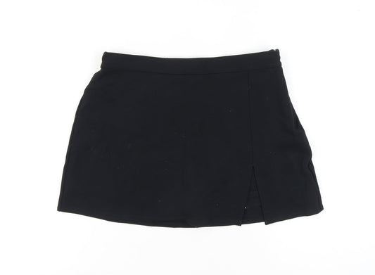 Hollister Womens Black L Short Straight Skirt Ultra High-Rise