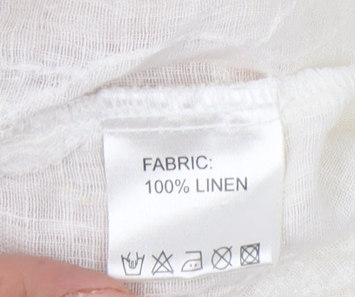 Womens UK Size 18 Paul Costelloe Ivory Tunic Blouse